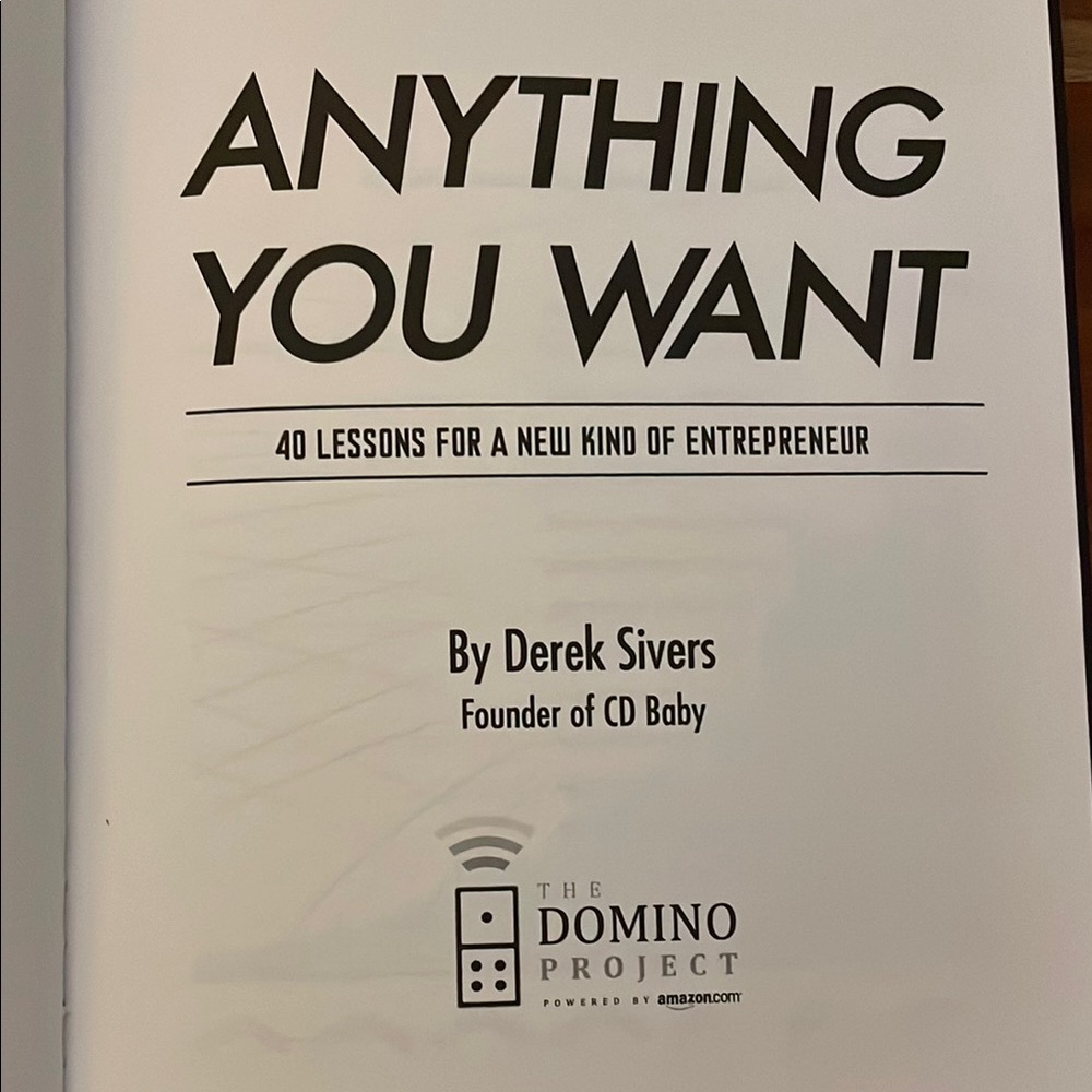 Anything You Want by Derek Sivers